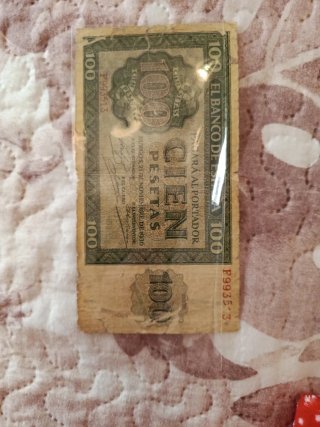 Billete 100 Pesetas Banco de España 1936