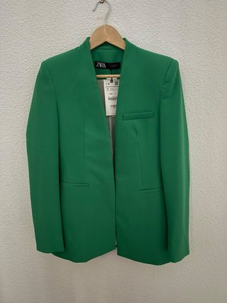 Blazer Zara Verde Talla S