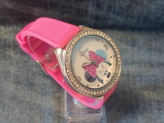 Orologio rosa Disney Minnie con strass