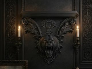 Oso Salvaje Escultura Decorativa