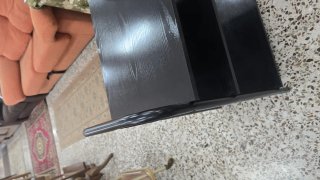 Carrito Auxiliar Negro de Tres Niveles