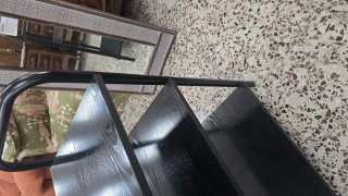 Carrito Auxiliar Negro de Tres Niveles