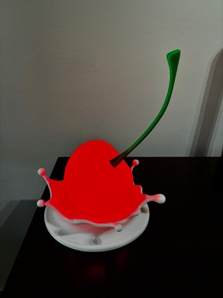 Lámpara Cereza Roja y Blanca
