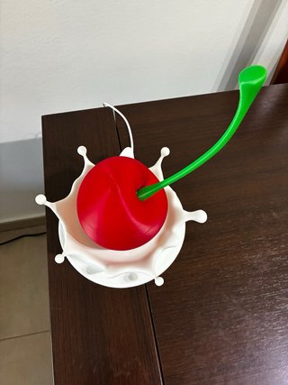 Lámpara Cereza Roja y Blanca