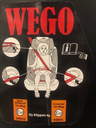 Silla de coche Klippan Wego con Isofix.Buen estado