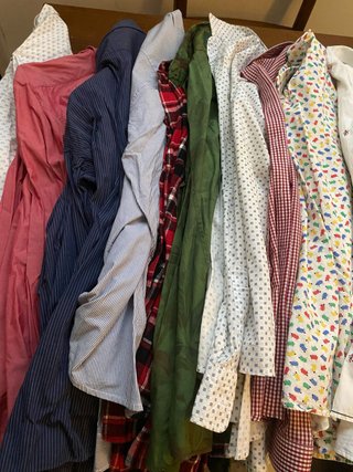 Lote de 10 camisas de manga larga