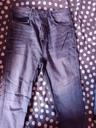 Pantalón Zara Gris Talla 46