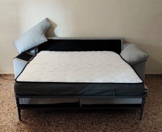 Sofá Cama Italiano 3 Plazas Gris