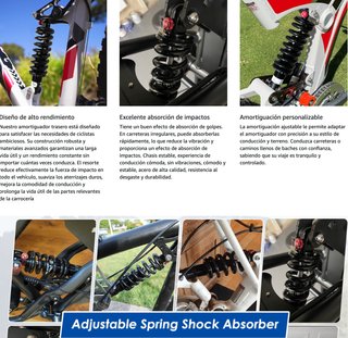 Amortiguador MTB ZTZ 125mm 650lbs Negro