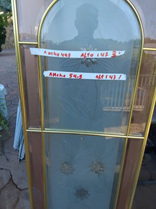 Cristal decorativo puerta 44.5x142 cm