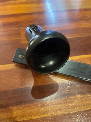 Lámpara de Techo con 3 Focos Negros 58 cm