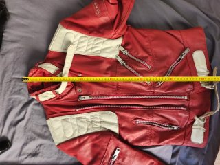 Chaqueta Cuero Hein Gericke Roja y Blanca