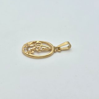 Colgante de Oro 18K, Letra A, 1,06gr, 2cm