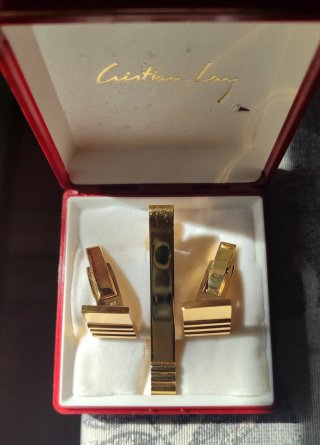 Set de Gemelos y Pasador de Corbata