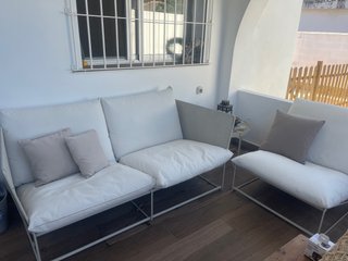 Sofá de Exterior Blanco