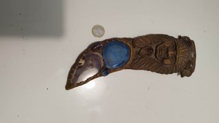 Lote funda cuchillo indio + campana tribal