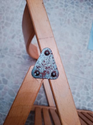 Juego 6 Sillas Madera Plegables