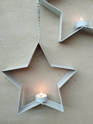 2 ESTRELLAS COLGANTES DECORATIVAS
