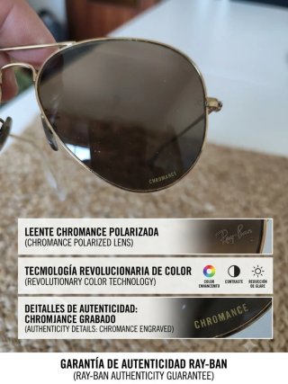 Gafas Ray-Ban Aviator Chromance Polarizadas
