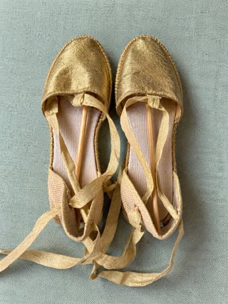 Espardenyes Fallera Doradas Talla 38