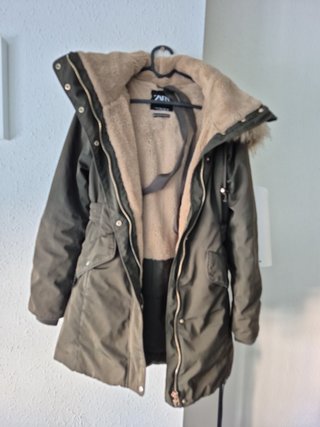 Abrigo Zara verde oscuro XS - Muy calentito!