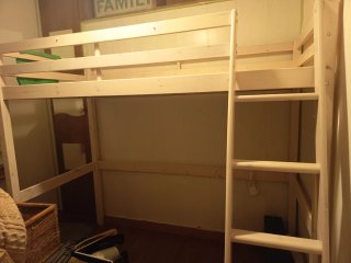 Litera Cama Alta 90cm Madera