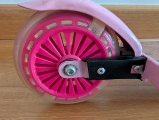 Patinete infantil rosa plegable