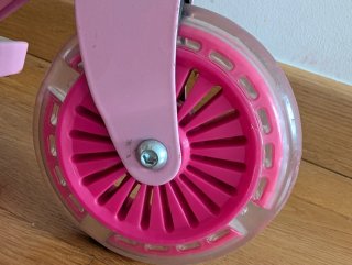 Patinete infantil rosa plegable