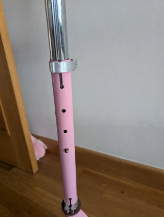 Patinete infantil rosa plegable