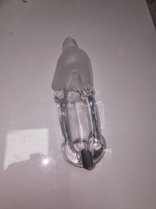Cenicero Vintage de Cristal Perro Salchicha