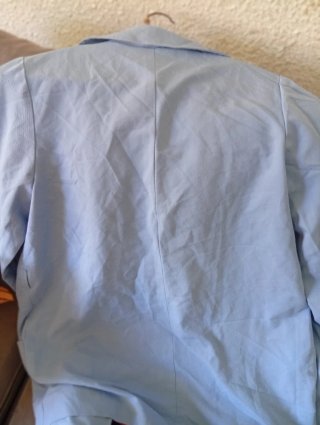 Chaqueta americana fluida azul