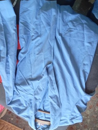 Chaqueta americana fluida azul