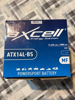Batería Moto Axcell ATX14L-BS 12V 12.6Ah