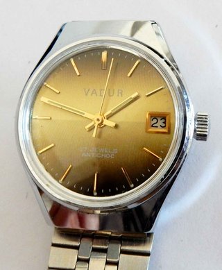 1522-Reloj VADUR - unisex - vintage - cuerda - NOS