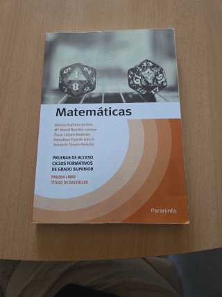 Matemáticas. Temario Pruebas de Acceso a Ciclos...