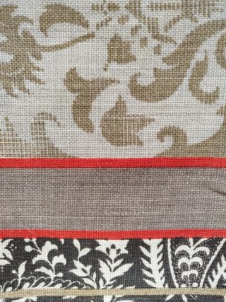 Tela de Lino con Estampado Clásico