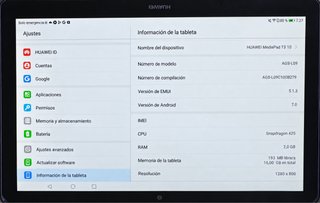 Tablet HUAWEI MediaPad T3 10 16GB Año 2017