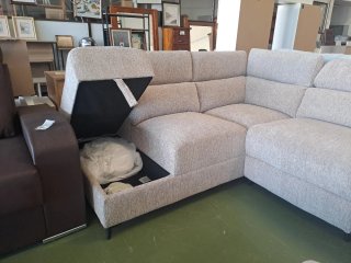 Sofá Esquinero Eléctrico Beige