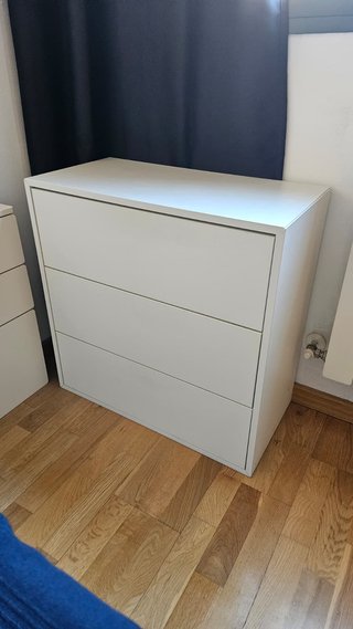 Cómoda IKEA EKET blanca 3 cajones