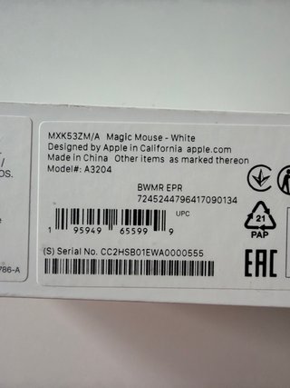 Apple Magic Mouse A3204