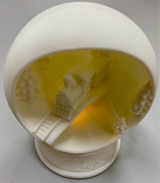 Pack 3 bolas Navidad con luz LED – Impresión 3D.