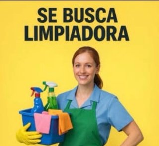 Se busca personal de limpieza