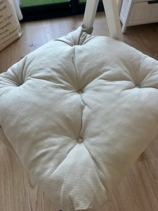 Silla plegable madera Ikea con cojín