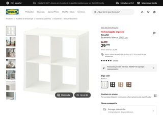 Estantería IKEA KALLAX Blanca 2x2