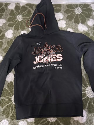 Sudadera con capucha Jack & Jones negra
