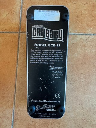 Pedal Wah-Wah Cry Baby GCB-95 Jim Dunlop