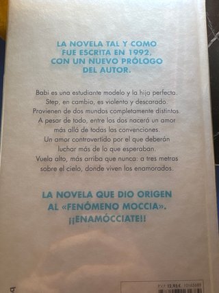 A tres metros sobre el cielo