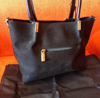 Borsa Primadonna Nera in camoscio