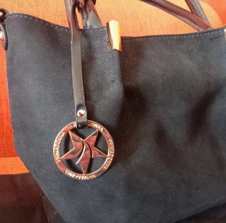 Borsa Primadonna Nera in camoscio