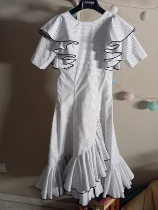 Vestido de flamenca niña lunares